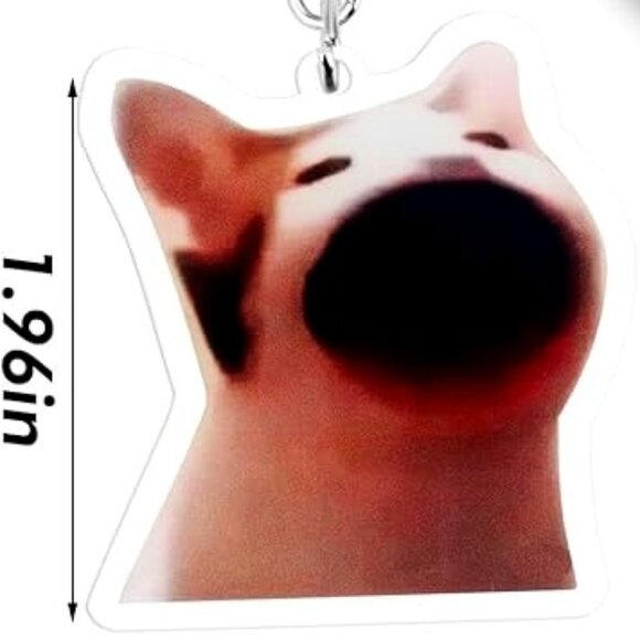 Key Chains - Kitty Cat Kawaii Banana Meme Bag Charms  - Set of 11 - Picture 3 of 7